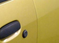 yellow car door