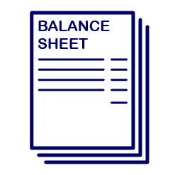 graphic of business balance sheet