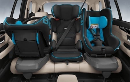 The new BMW 2 Series Gran Tourer with baby seats in