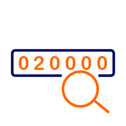 odometer with magnifying glass