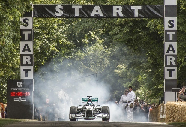 Lewis Hamilton at the 2014 Goodwood Festival of Speed