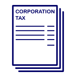 graphic of corporation tax documents
