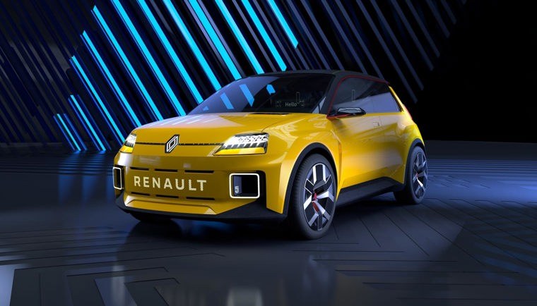 Yellow Renault 5