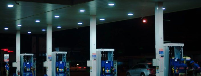 Image of a fuel station
