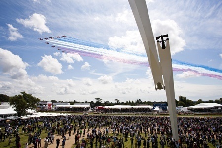 The Red Arrows display team are Festival of Speed regulars