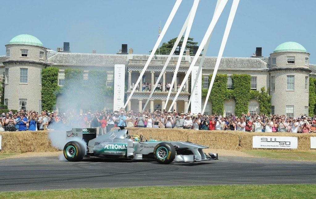 Hamilton won in Hungary and showboated at Goodwood, but had no answer to Red Bull dominance (Credit: Mercedes-Benz UK)