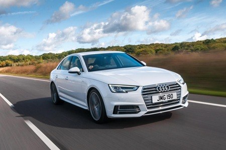 Audi A4 on the road