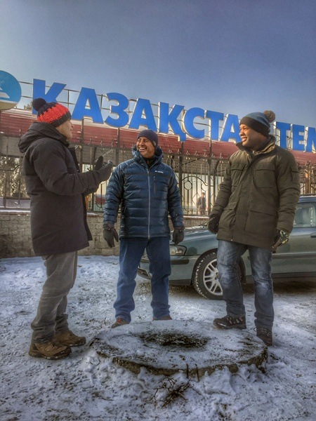 BBC Top Gear Presenters in Kazahkstan