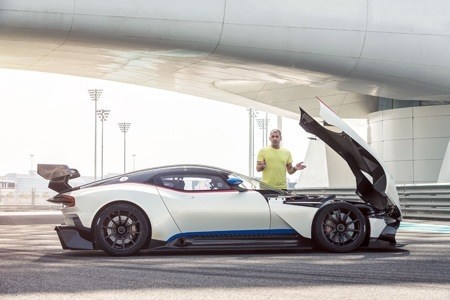 Chris Harris and the Aston Martin Vulcan Chris Harris and the Aston Martin Vulcan