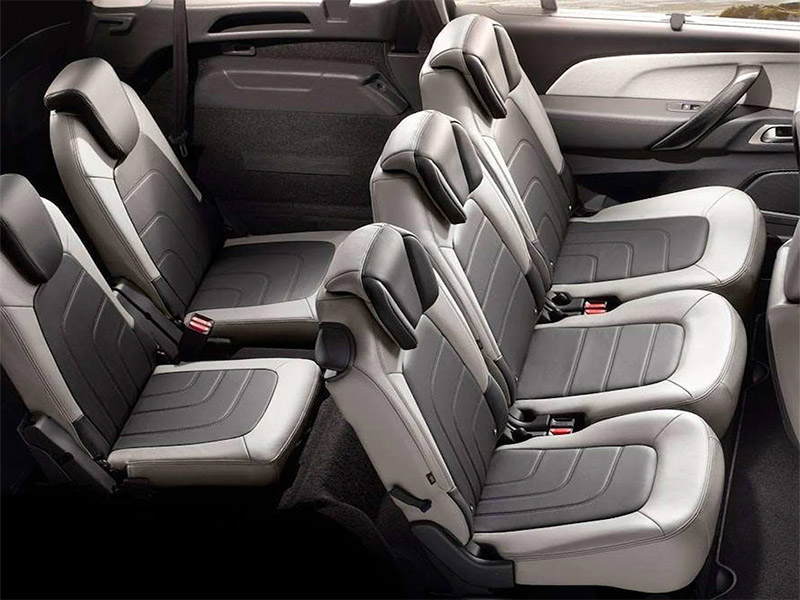 interior seats in seven-seat Citroen Grand C4 SpaceTourer