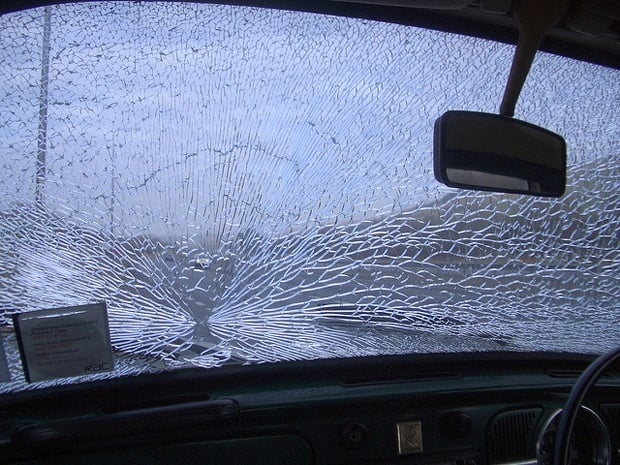 Broken Windscreen