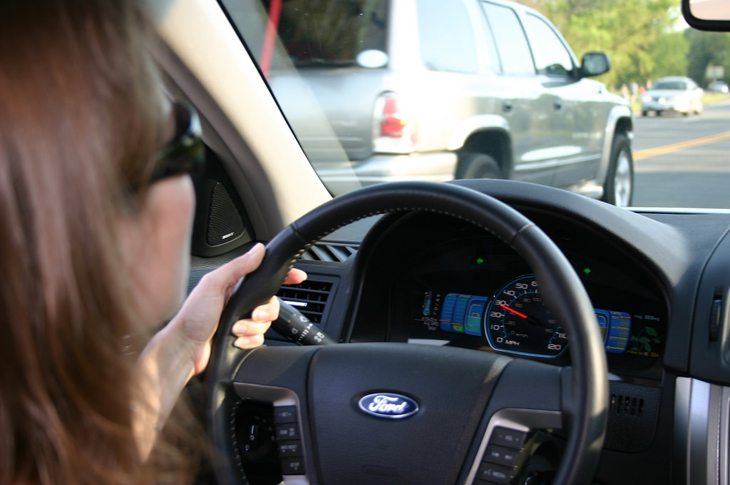 Driving away from the UK on the right hand side of the road