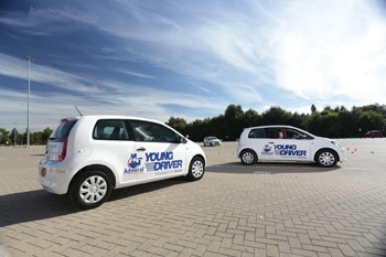 Practising maneouvres at Young Driver