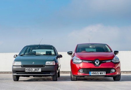 Renault Clio I with Renault Clio IV Renault Clio I with Renault Clio IV