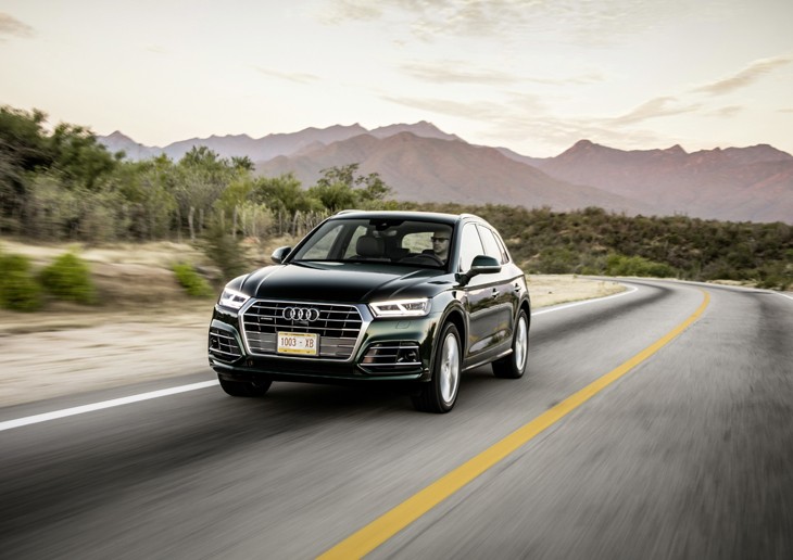 The new Audi Q5 on the road