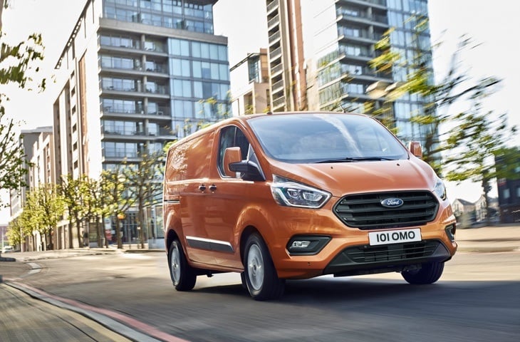 The new Ford Transit Custom commercial vehicle