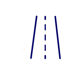 A graphic of a road
