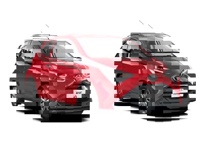 red toyota aygo x 3-door car lease on white background