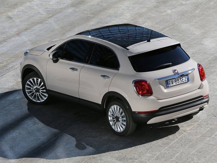 Fiat 500 X Silver Exterior Top Back