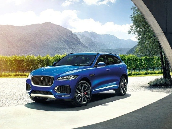 Jaguar F-PACE Blue Exterior Front1