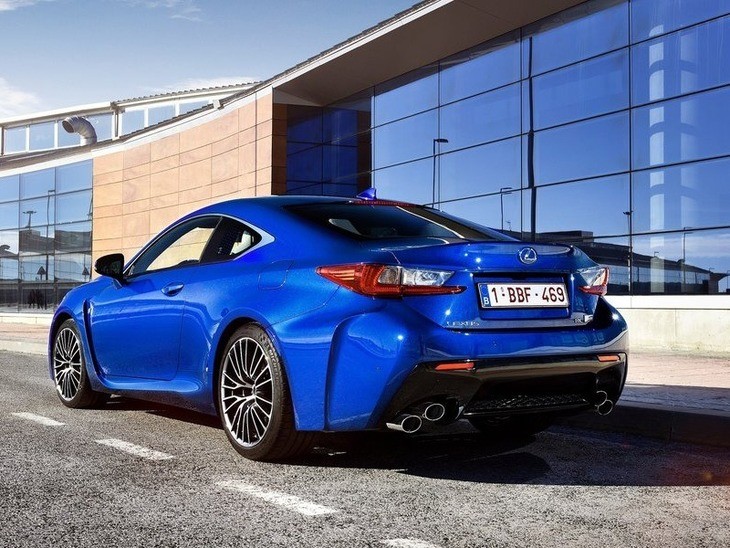 Lexus RC F Coupe Blue Exterior Back