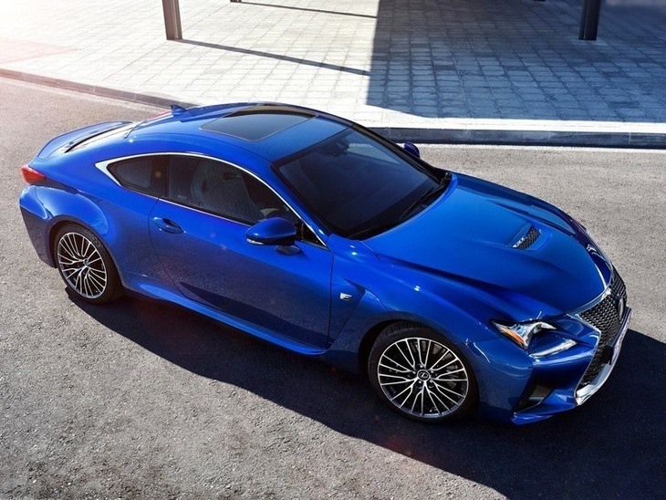 Lexus RC F Coupe Blue Exterior Top