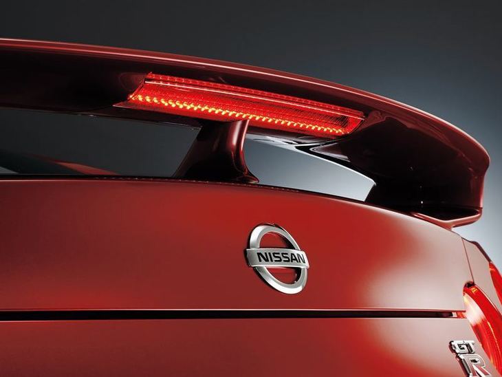 Nissan GT-R Red Exterior Rear Spoiler
