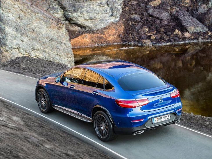 Mercedes GLC Coupe Blue Exterior Back