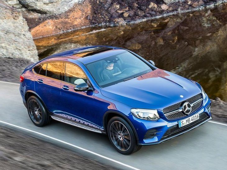 Mercedes GLC Coupe Blue Exterior Top