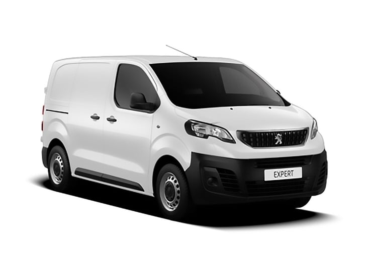 white peugeot expert van s van lease on white background