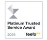 Feefo Platinum Trusted Service Award 2026 Logo