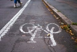 cycle lane on road