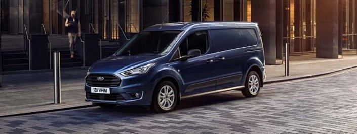 blue ford transit connect