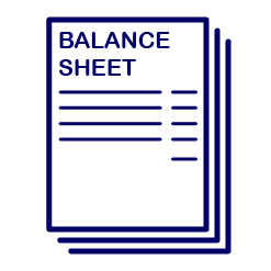 graphic of business balance sheet