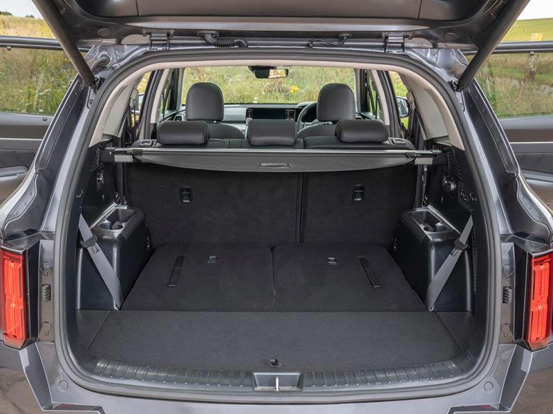 Kia Sorento 2021 boot space with third row seats folded