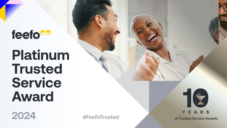 Feefo Platinum Trusted Service Award