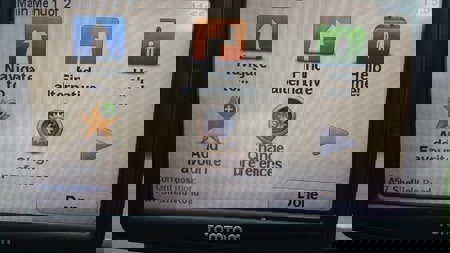 Sat Nav menu