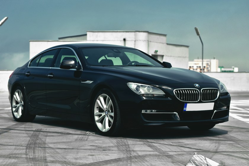 black bmw sedan