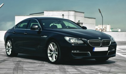 black bmw sedan