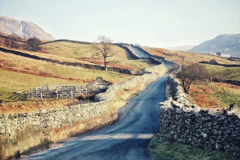 a grey road