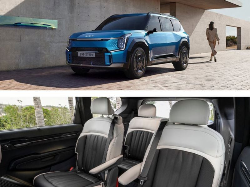 Kia EV9 interior and exterior