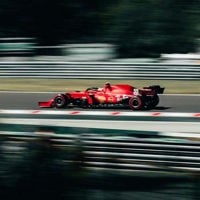 A F1 Car on a Racing Track