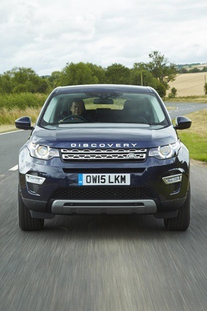Land Rover Discovery Sport on the road