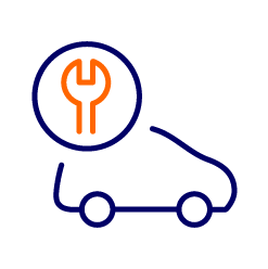 car with spanner graphic