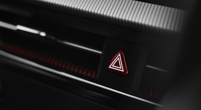close up of a black device