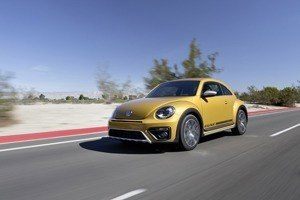 The new VW Beetle Dune Coupe on the road