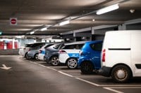 Cars parked in a car park
