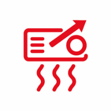 A/C system fault light