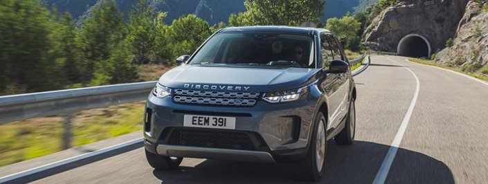 Land rover discovery sport suv driving