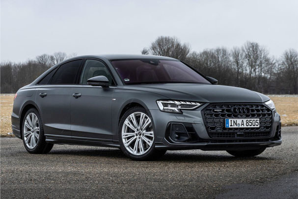 black audi a8 